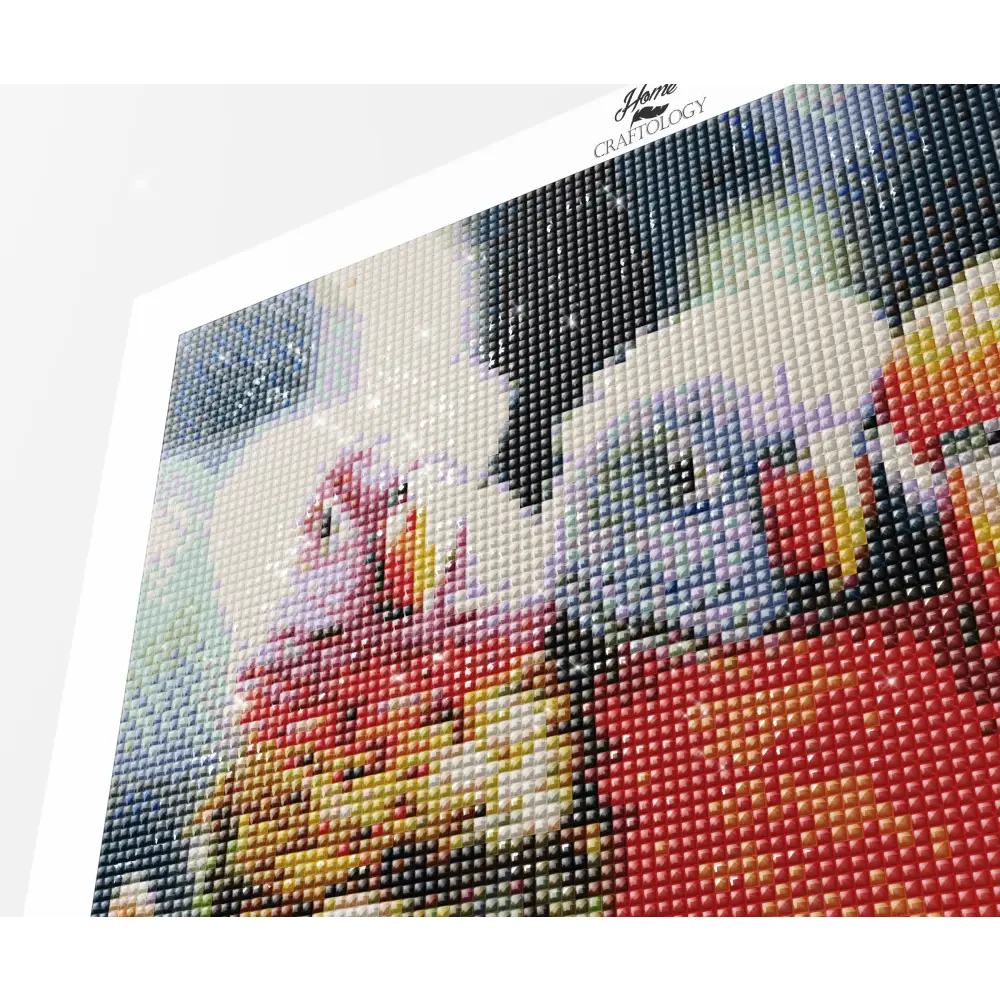 3 Rainbow Lorikeets - Exclusive Premium Diamond Painting Kit - Diamond Painting Kit