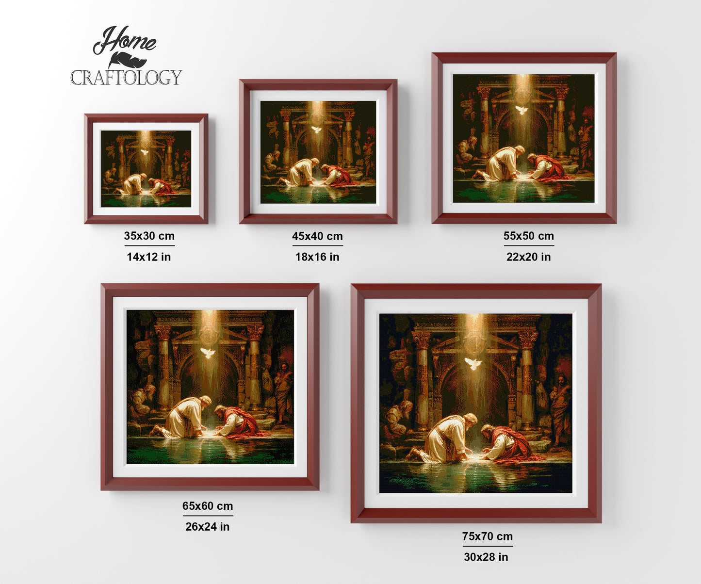 Baptism of Jesus - Exclusive Premium Diamond Painting Kit