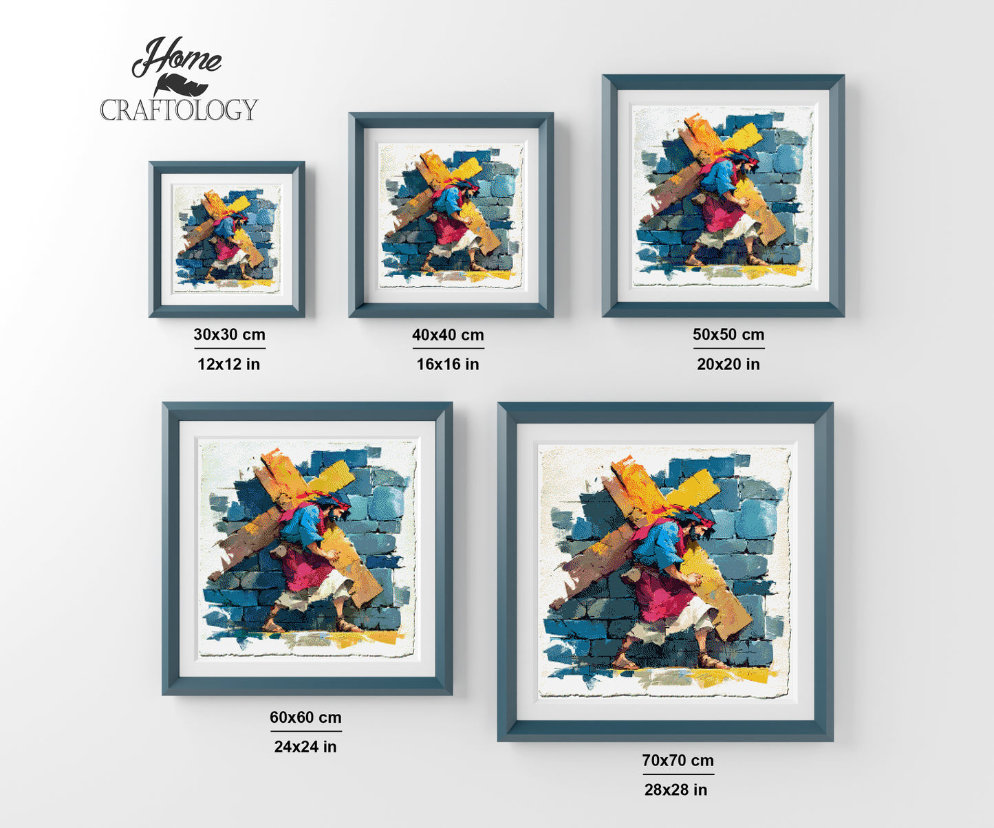 Carrying the Cross - Exclusive Premium Diamond Painting Kit