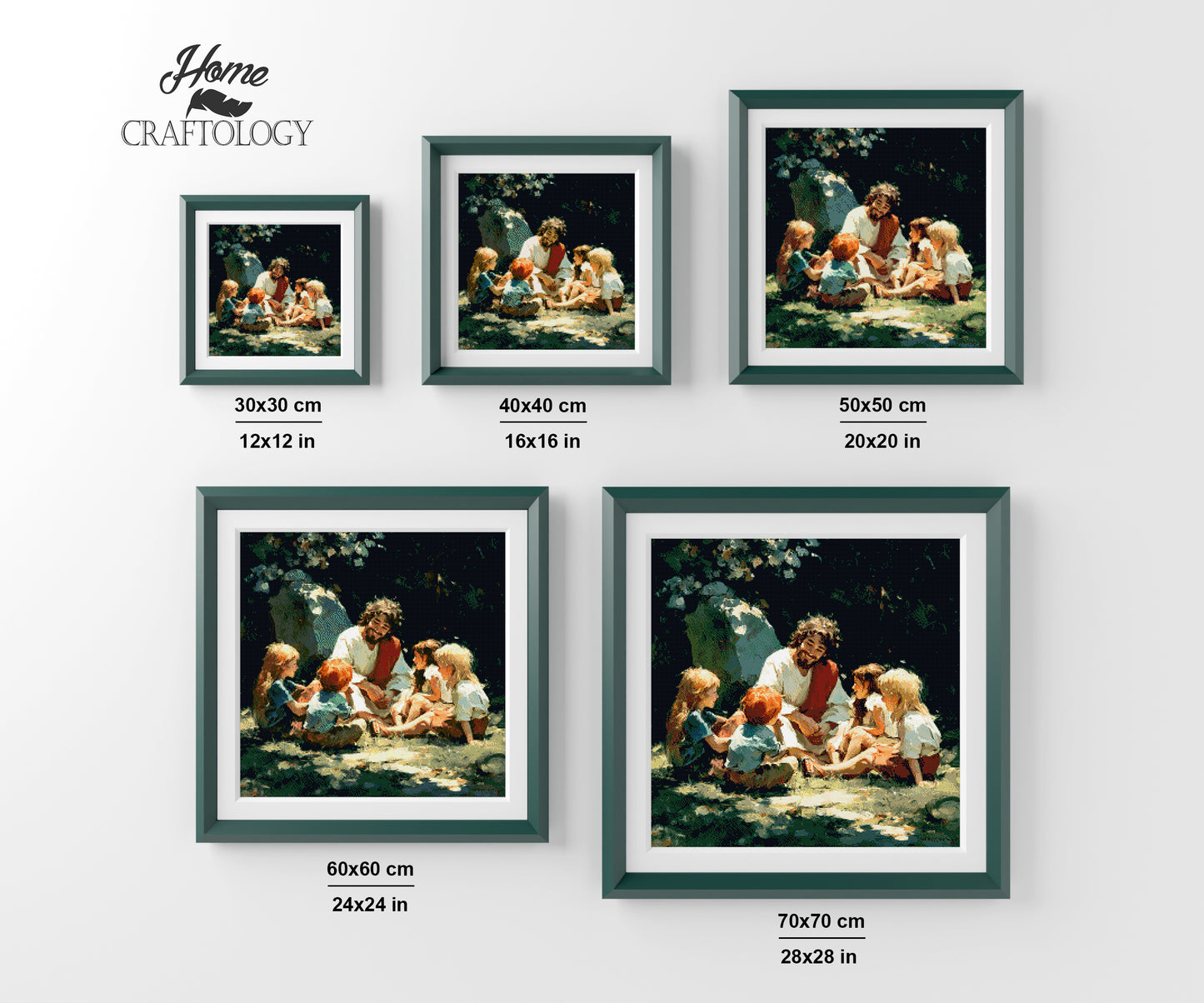Jesus and the Children - Exclusive Premium Diamond Painting Kit