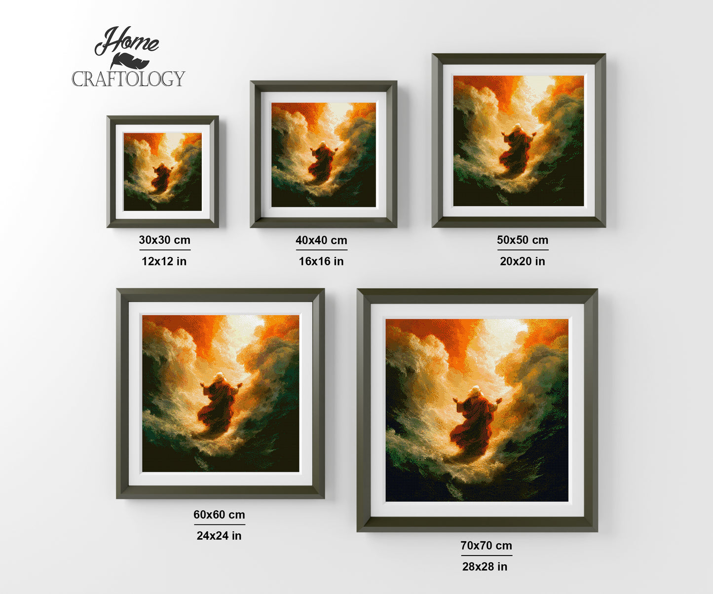 Moses Parting of the Red Sea - Exclusive Premium Diamond Painting Kit