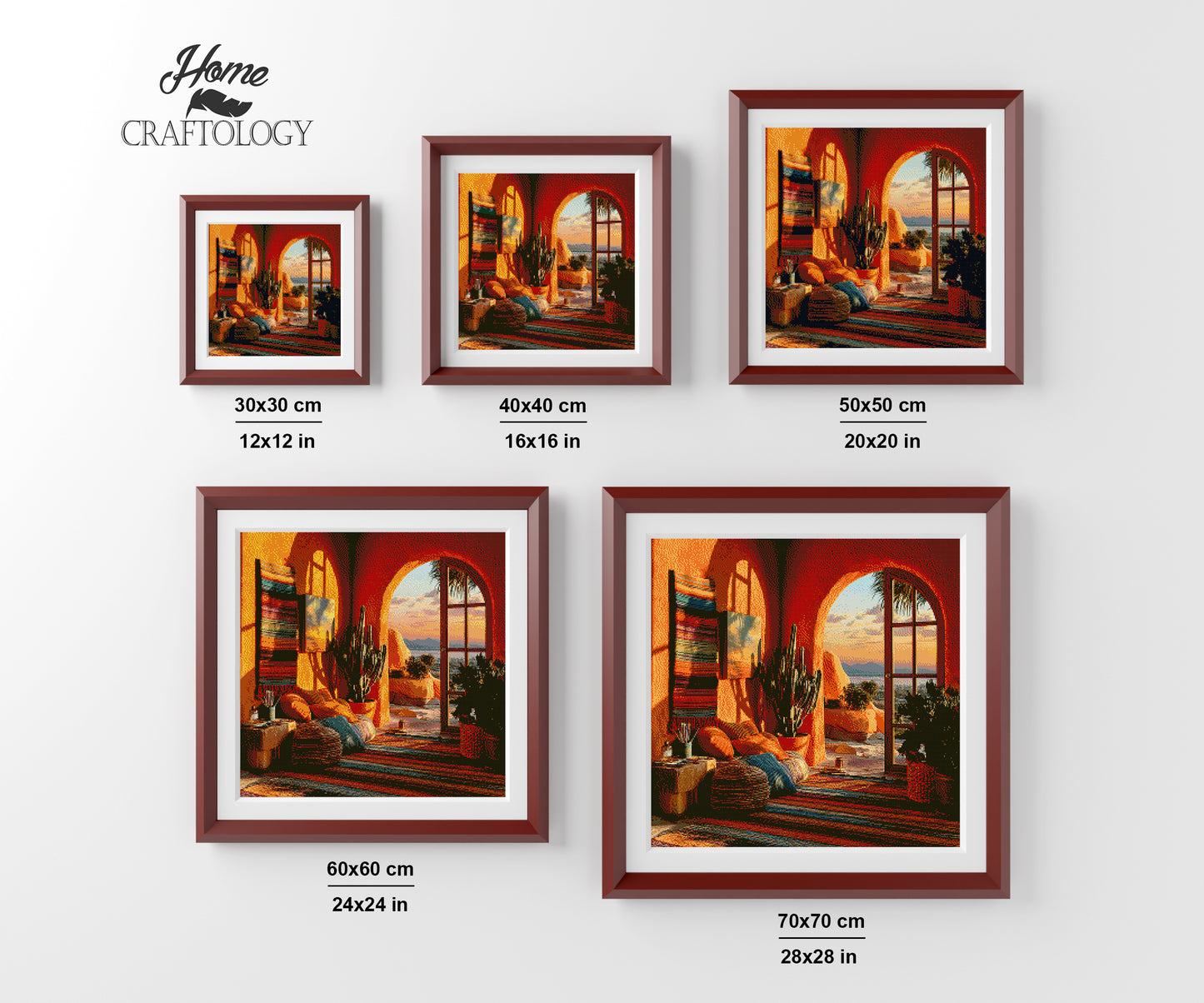 Cactus Window Glow - Time Limited Exclusive Diamond Painting Kit
