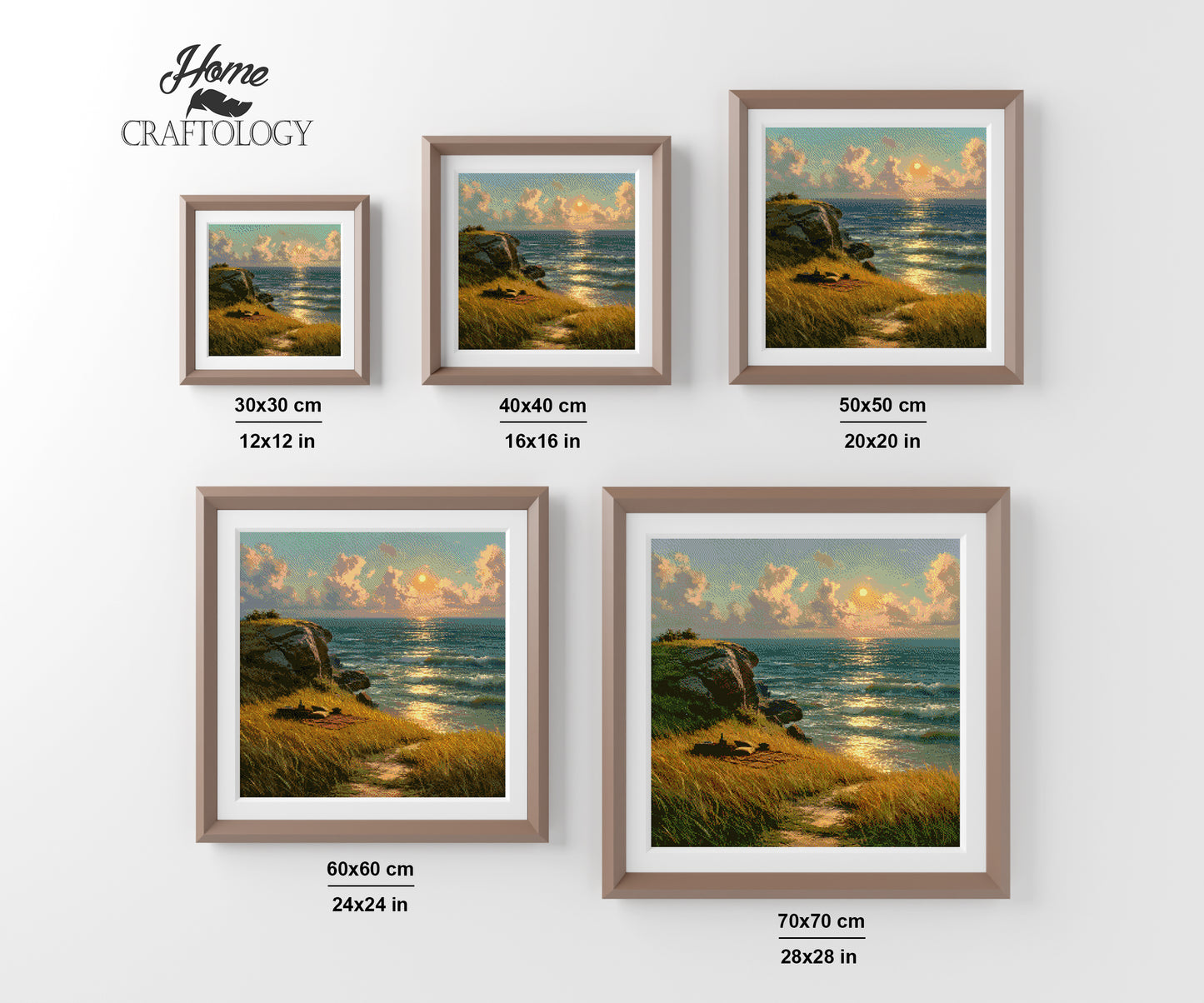 Cliffside Sunset Dreams - Time Limited Exclusive Diamond Painting Kit