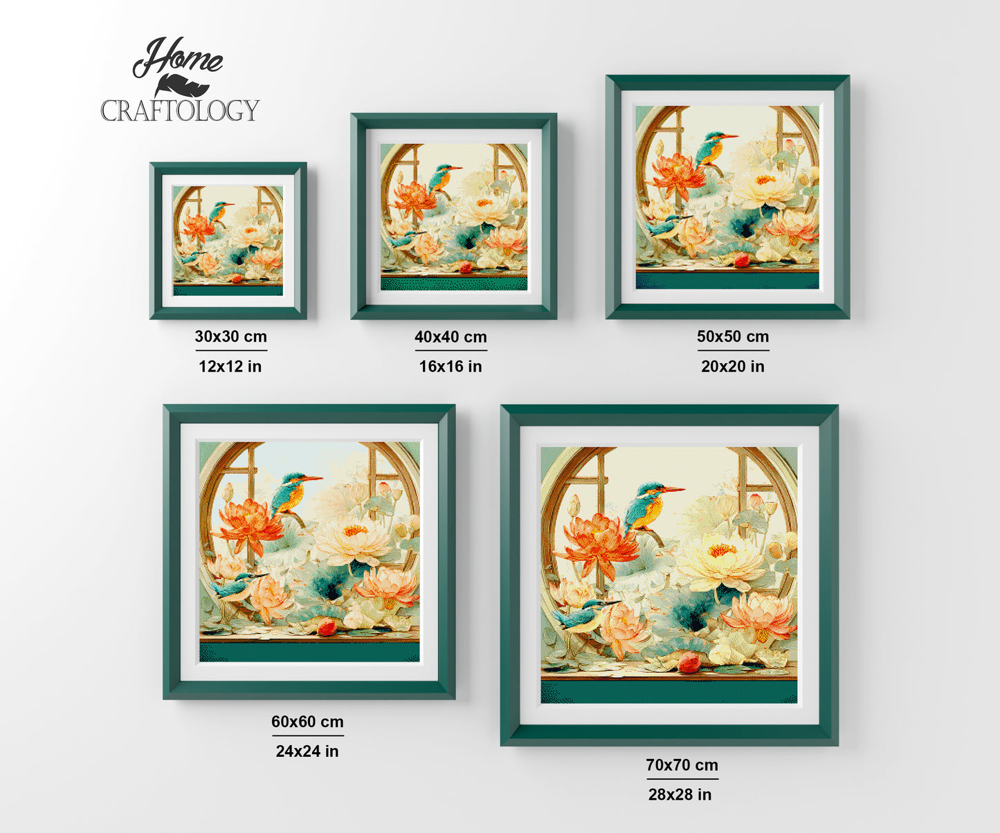 Kingfisher’s Lotus Haven - Time Limited Exclusive Diamond Painting Kit