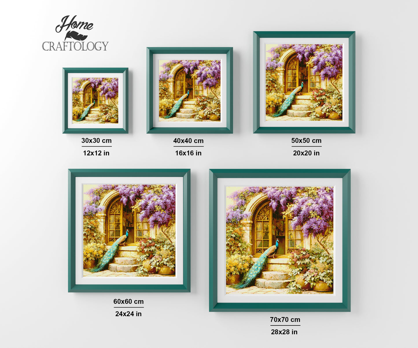 Peacock Among the Wisteria - Time Limited Exclusive Diamond Painting Kit