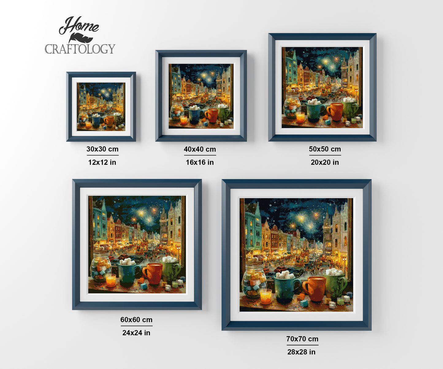 Sparkling Christmas View - Time Limited Exclusive Diamond Painting Kit
