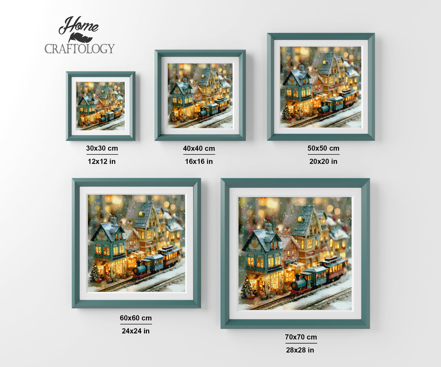 Toy Train Village - Time Limited Exclusive Diamond Painting Kit