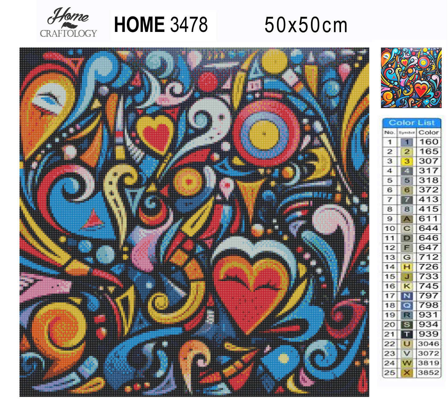 Cute Abstract Images - Exclusive Premium Diamond Painting Kit