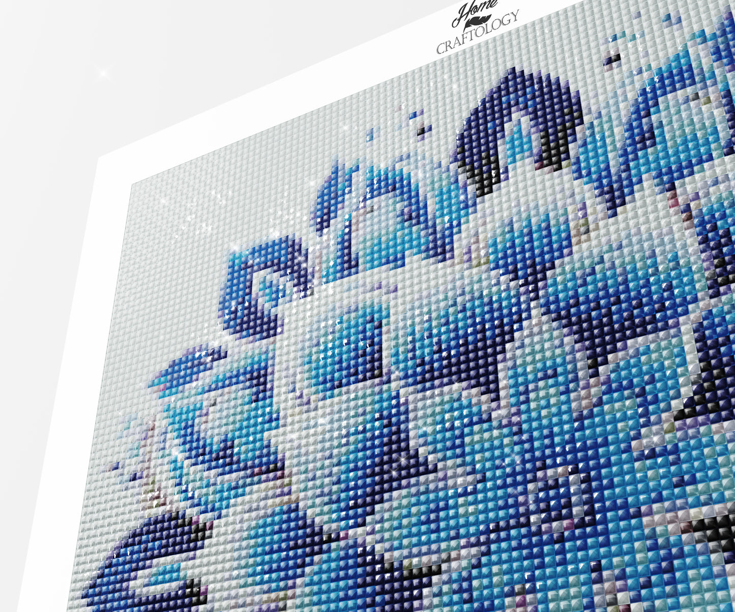 Blue Flower Mandala - Exclusive Premium Diamond Painting Kit