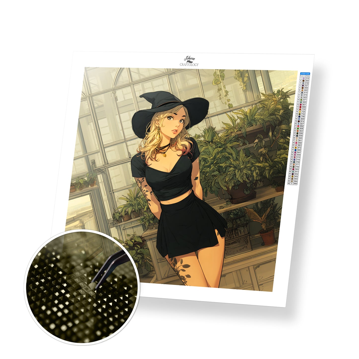 Greenhouse Enchantress - Exclusive Premium Diamond Painting Kit