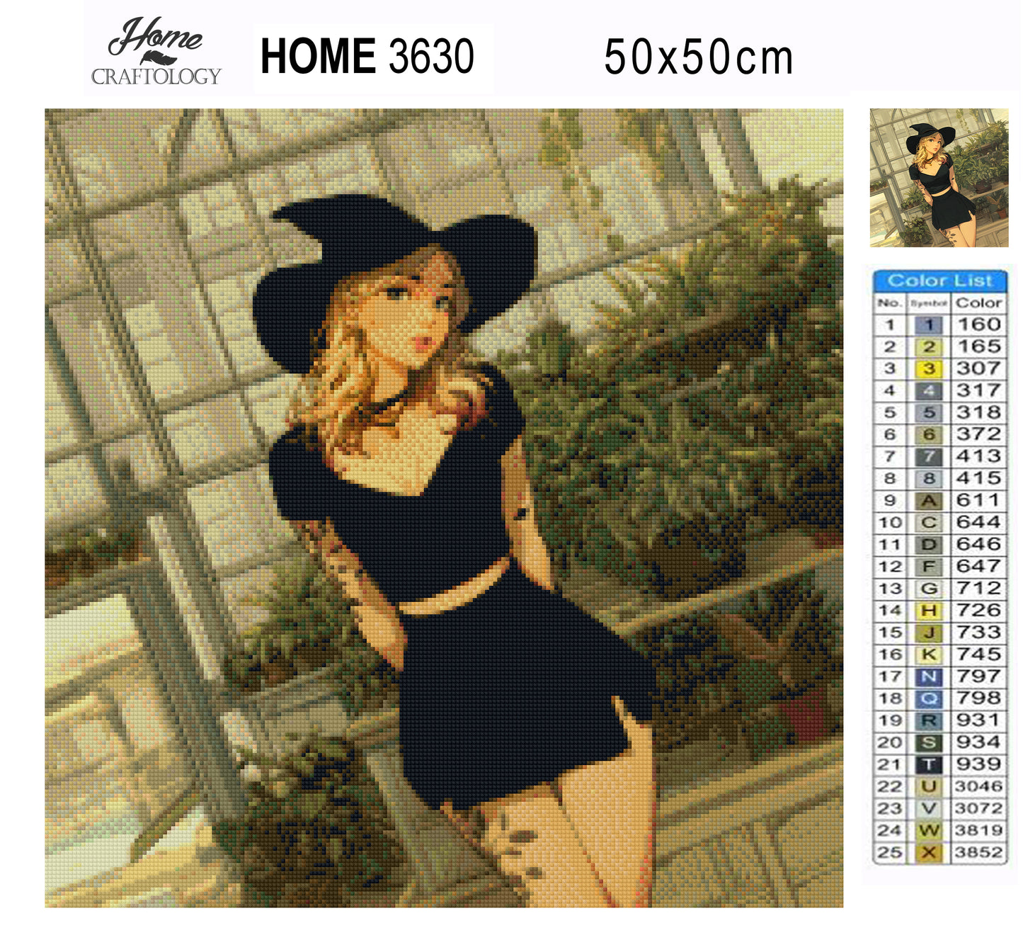 Greenhouse Enchantress - Exclusive Premium Diamond Painting Kit