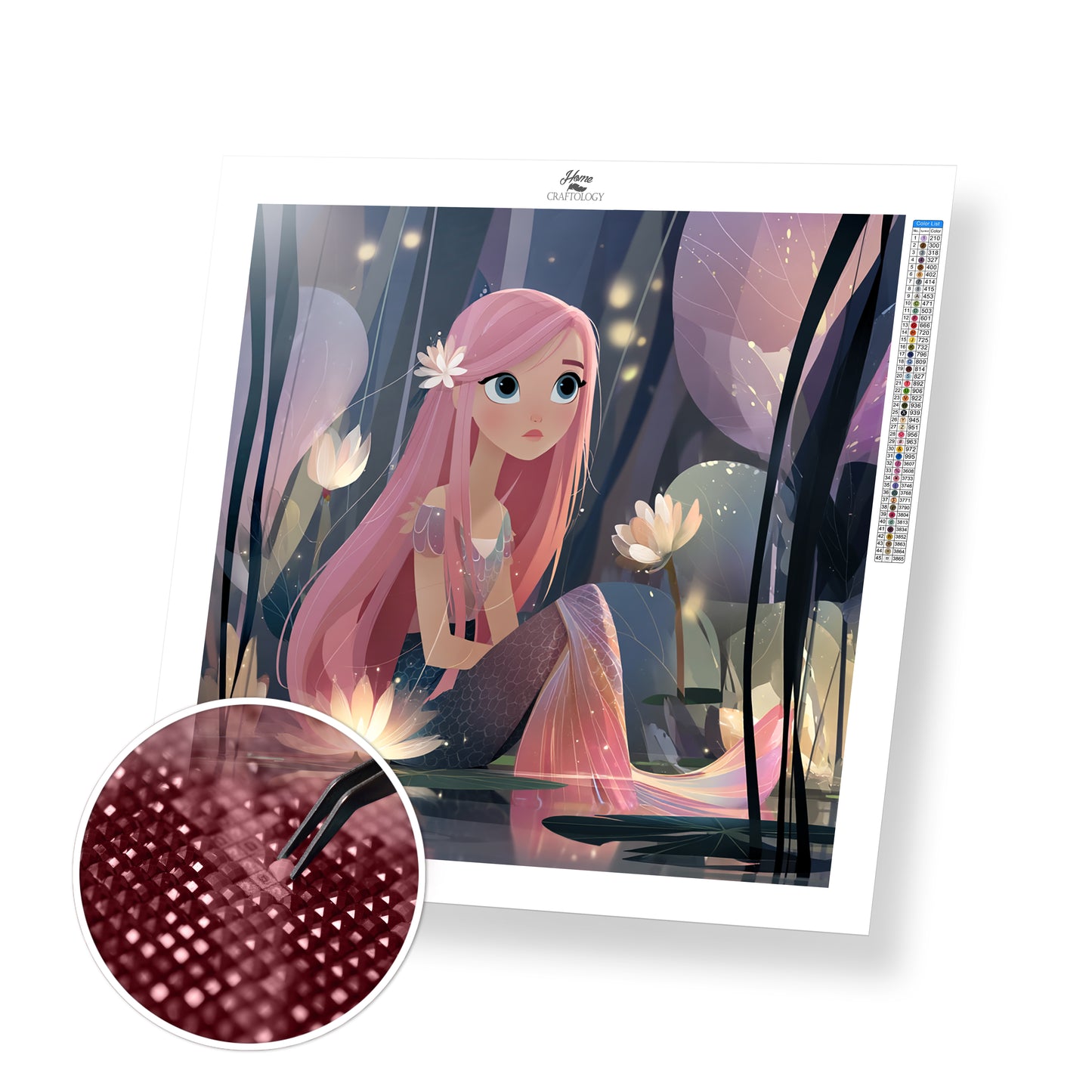 Moonlit Mermaid - Exclusive Premium Diamond Painting Kit