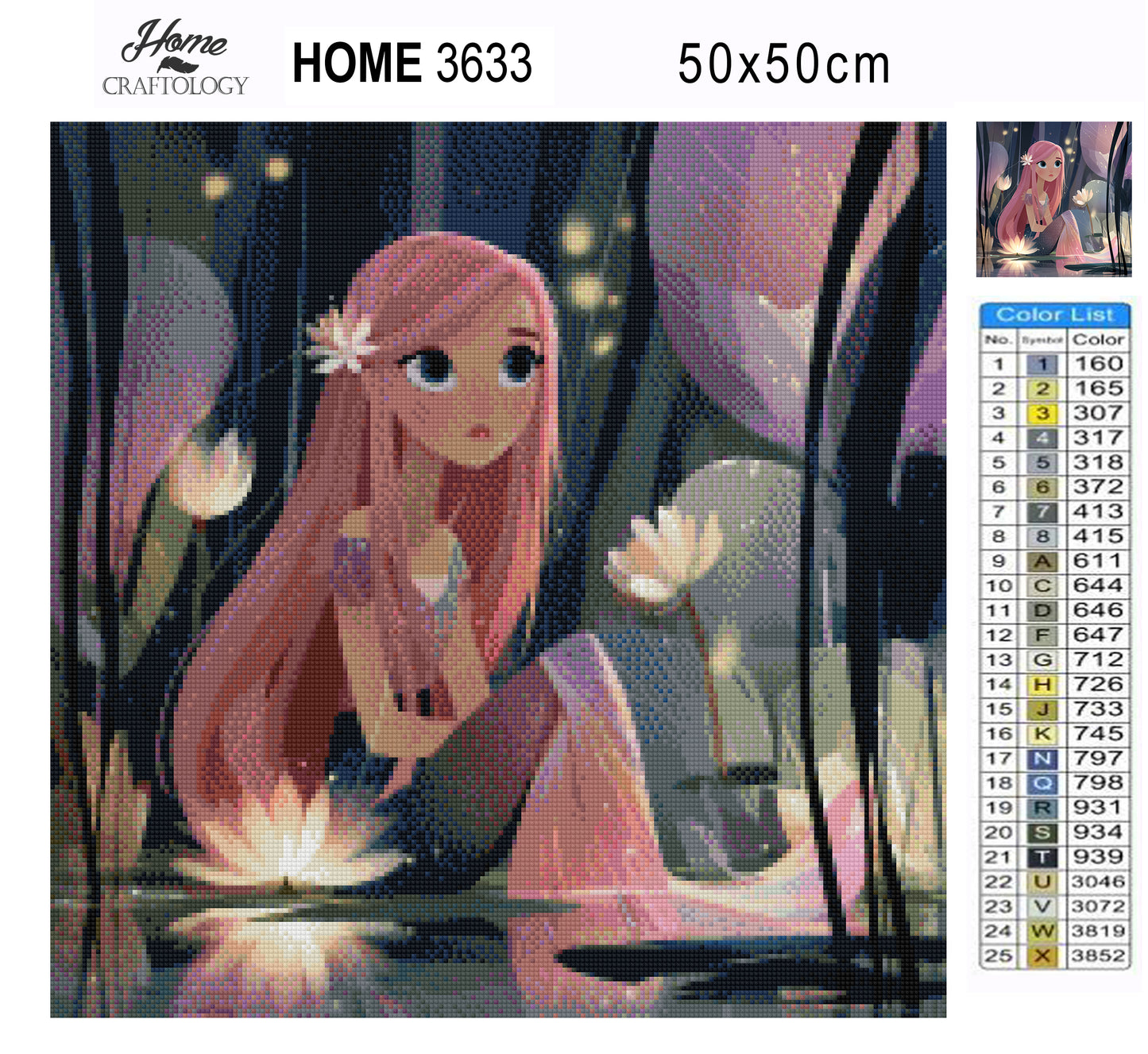 Moonlit Mermaid - Exclusive Premium Diamond Painting Kit