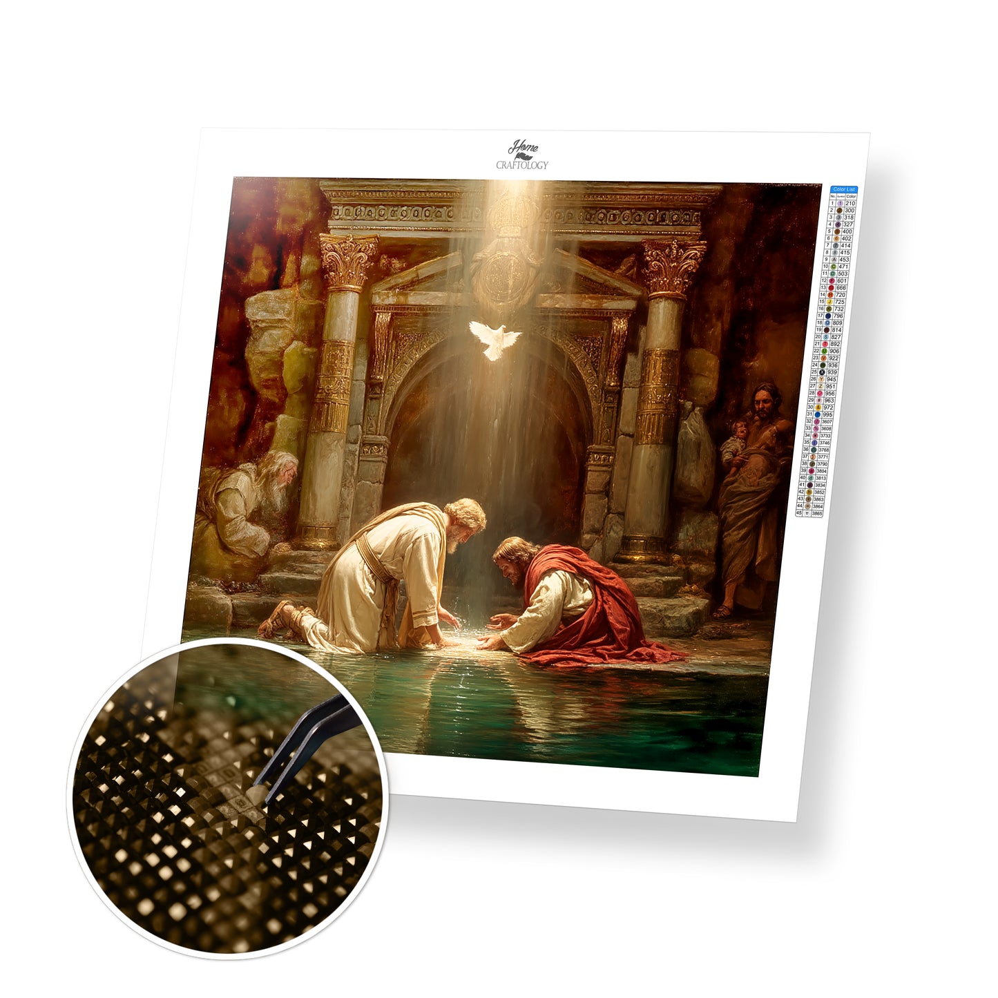 Baptism of Jesus - Exclusive Premium Diamond Painting Kit