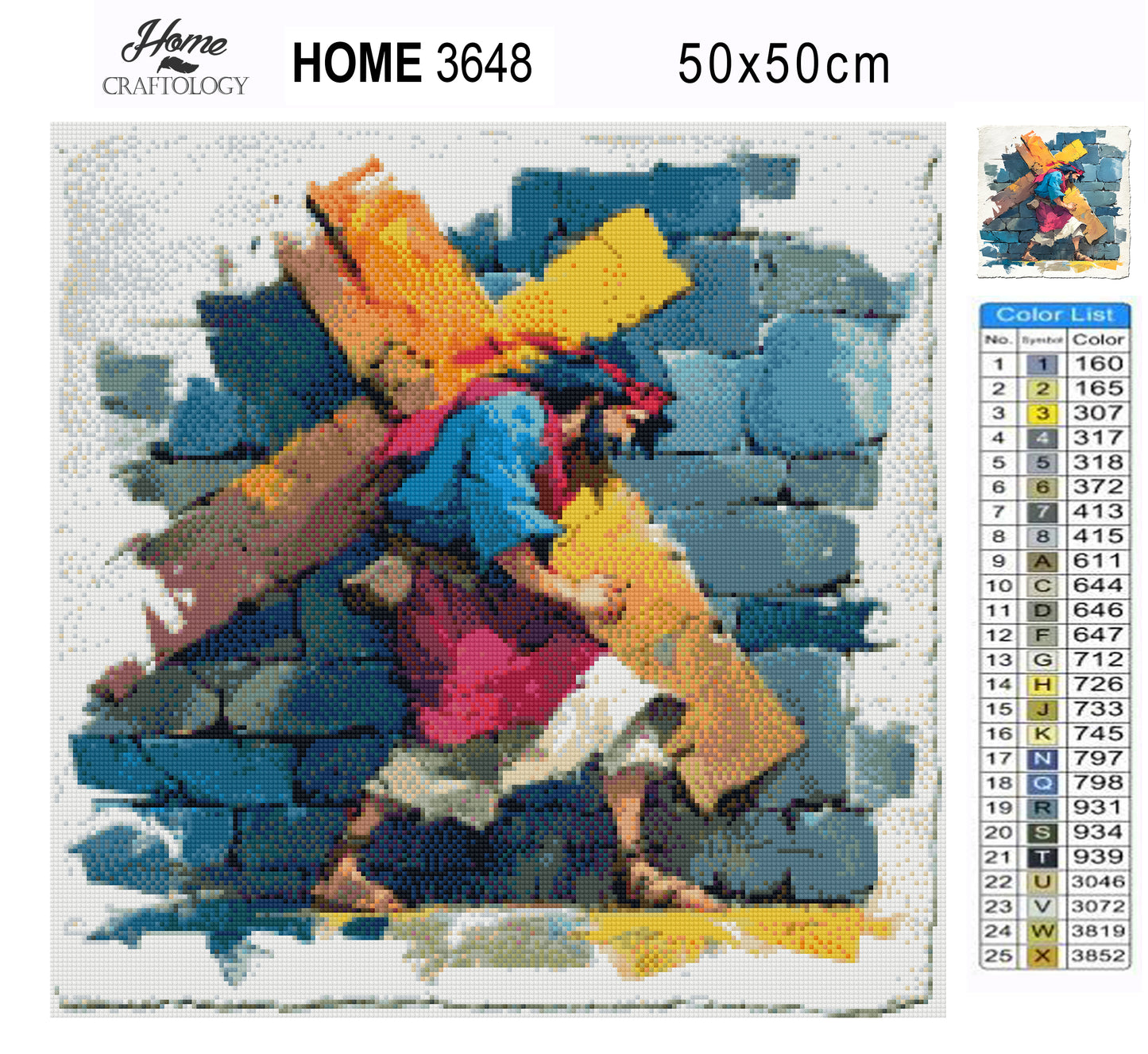 Carrying the Cross - Exclusive Premium Diamond Painting Kit