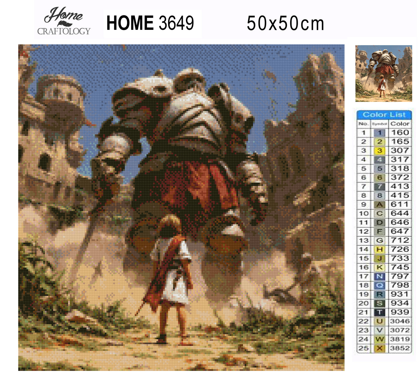 David and Goliath - Exclusive Premium Diamond Painting Kit