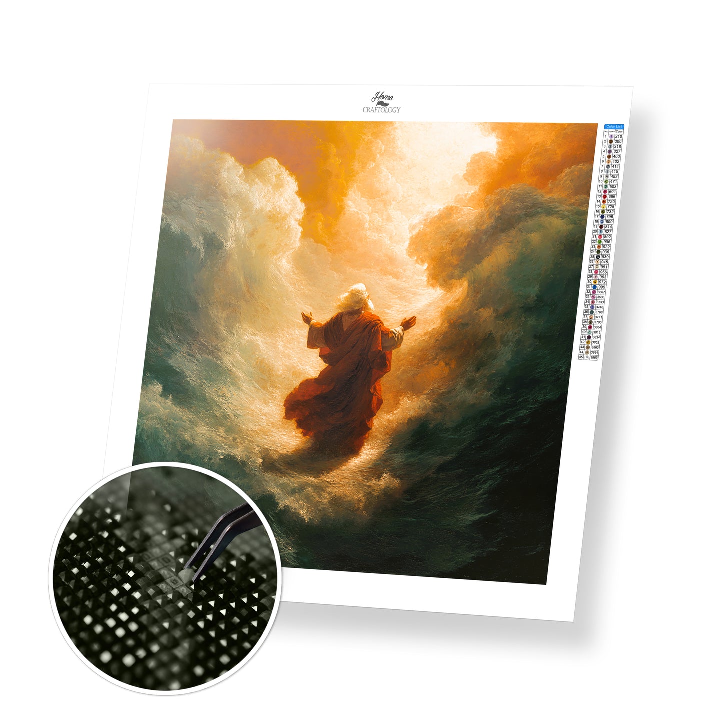 Moses Parting of the Red Sea - Exclusive Premium Diamond Painting Kit
