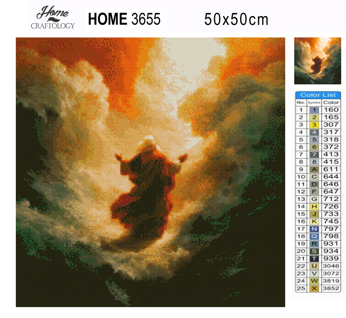 Moses Parting of the Red Sea - Exclusive Premium Diamond Painting Kit