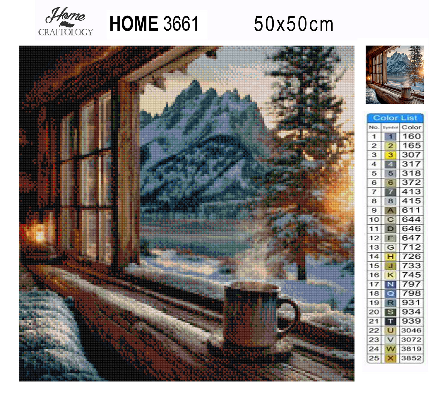 Alpine Glow Window - Time Limited Exclusive Diamond Painting Kit