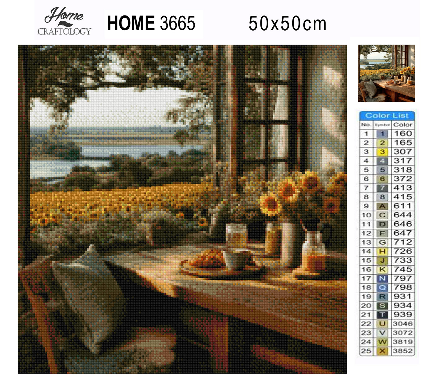 Countryside Window Bloom - Time Limited Exclusive Diamond Painting Kit