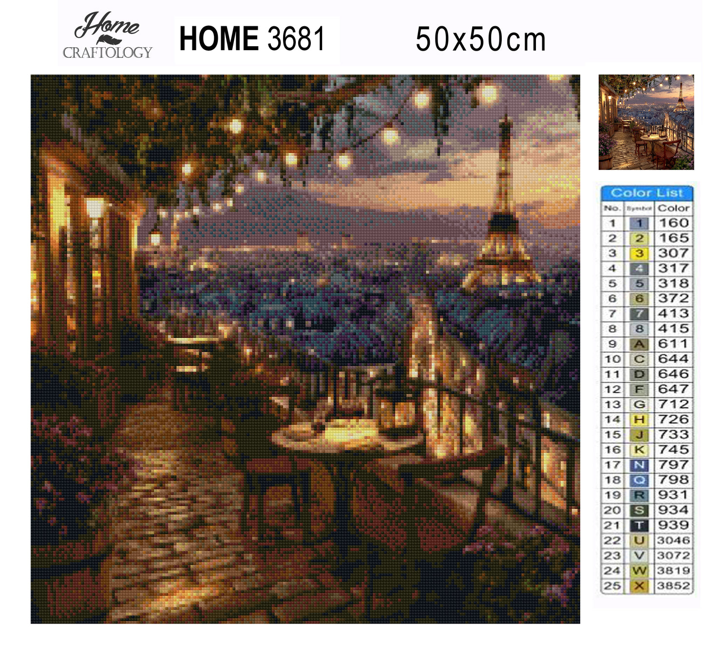 Parisian Rooftop Romance - Time Limited Exclusive Diamond Painting Kit