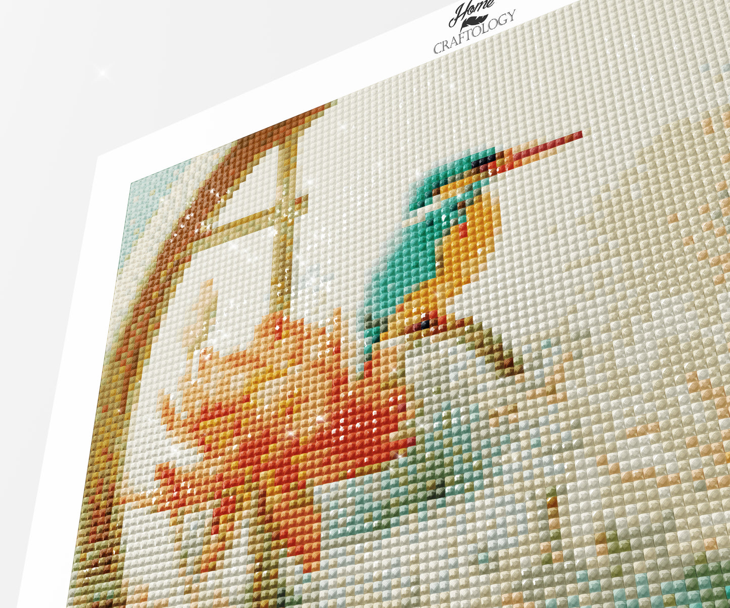 Kingfisher’s Lotus Haven - Time Limited Exclusive Diamond Painting Kit