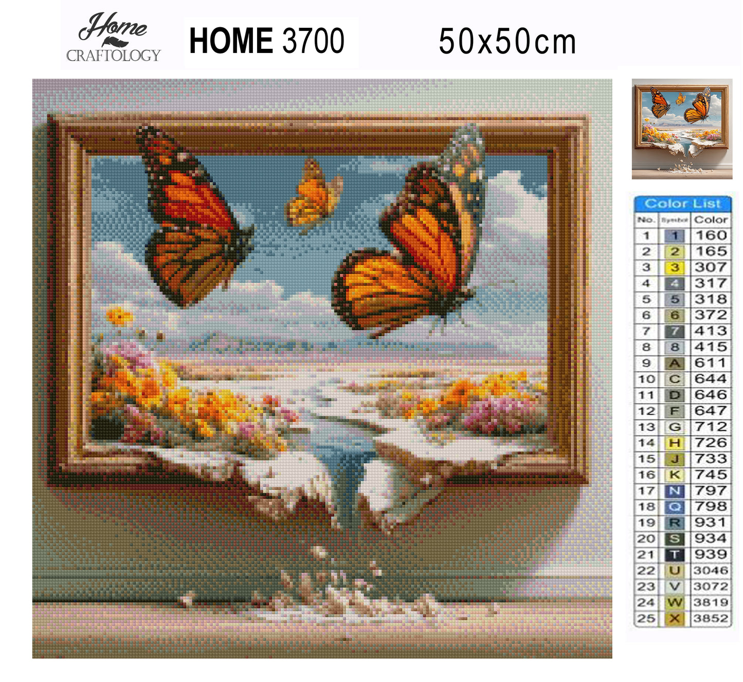 Butterfly Fluttering Out - Time Limited Exclusive Diamond Painting Kit