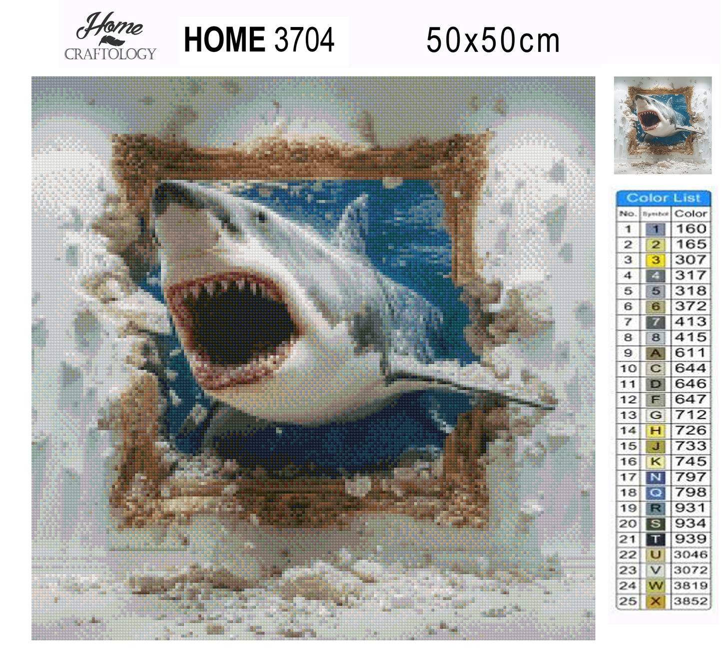 Jaws Unleashed - Time Limited Exclusive Diamond Painting Kit