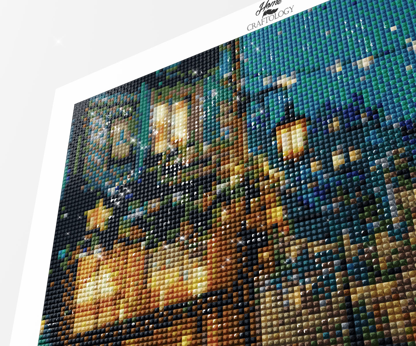Evening Lights of Christmas Town - Time Limited Exclusive Diamond Painting Kit