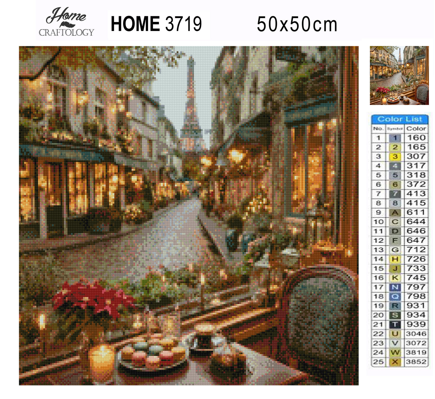 Parisian Christmas Window - Time Limited Exclusive Diamond Painting Kit
