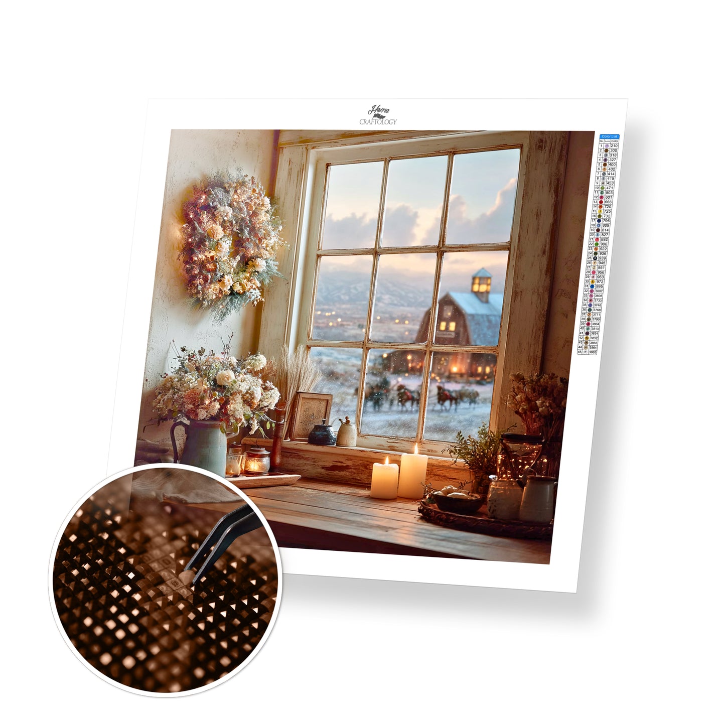 Rustic Farmhouse Christmas - Time Limited Exclusive Diamond Painting Kit