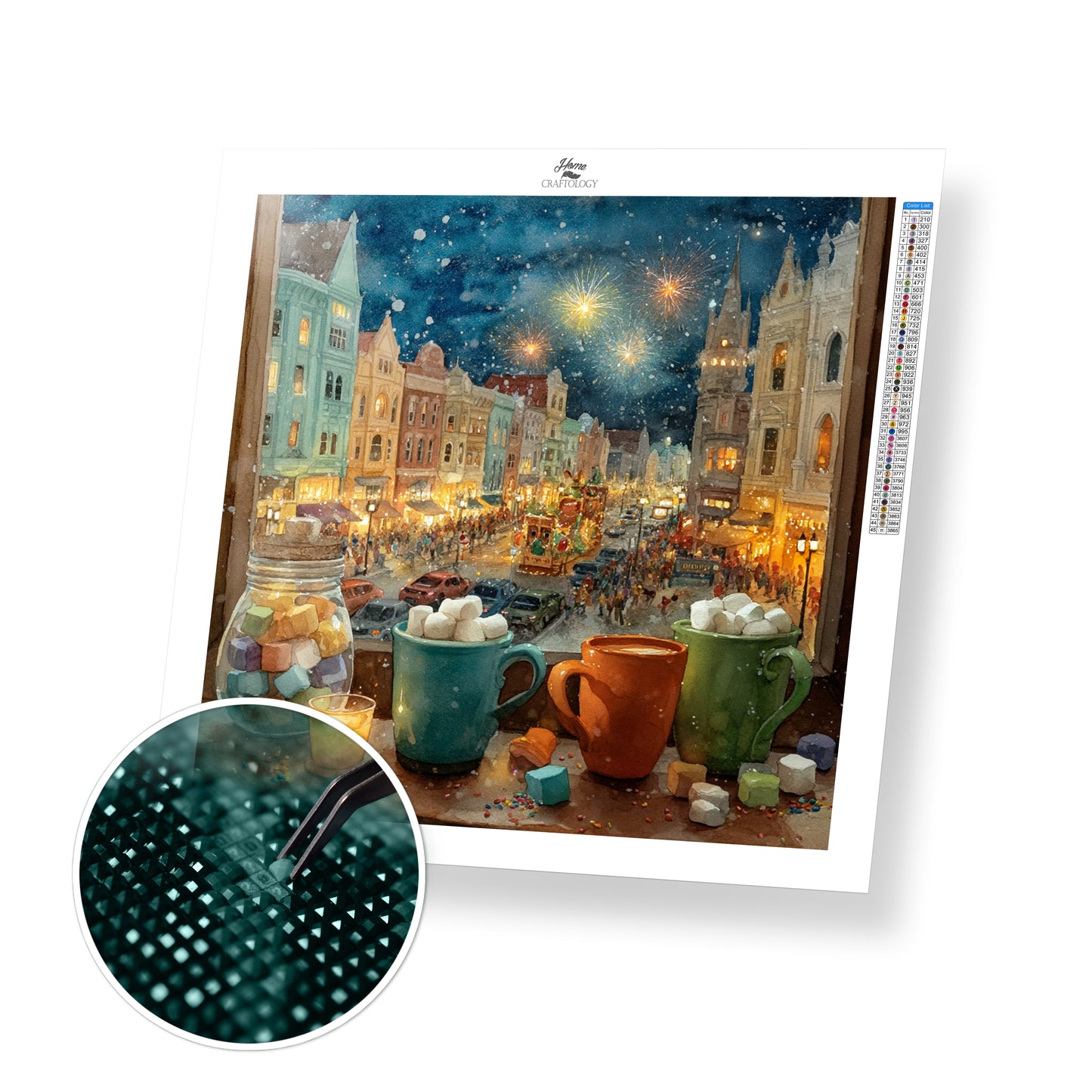 Sparkling Christmas View - Time Limited Exclusive Diamond Painting Kit