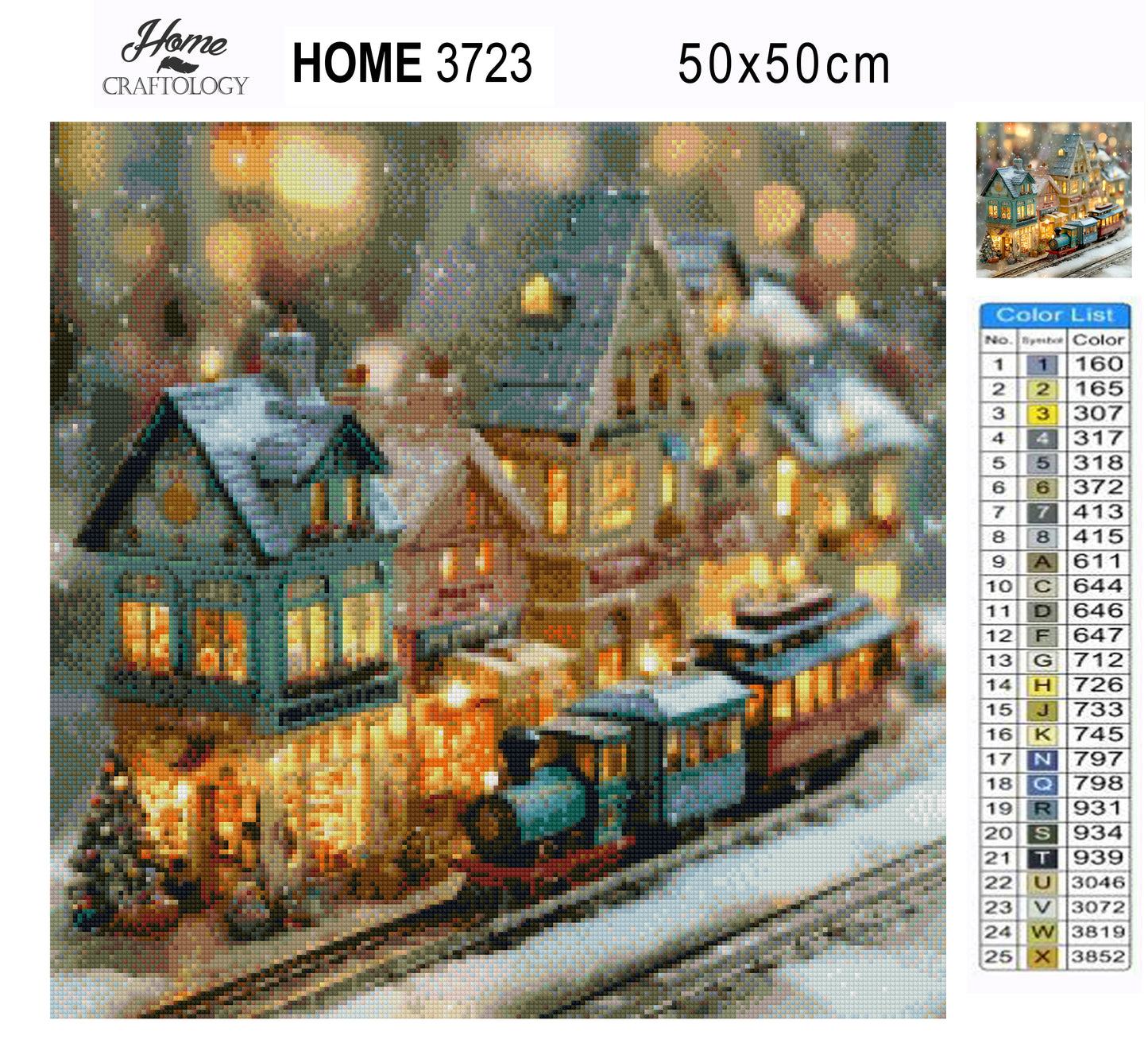 Toy Train Village - Time Limited Exclusive Diamond Painting Kit