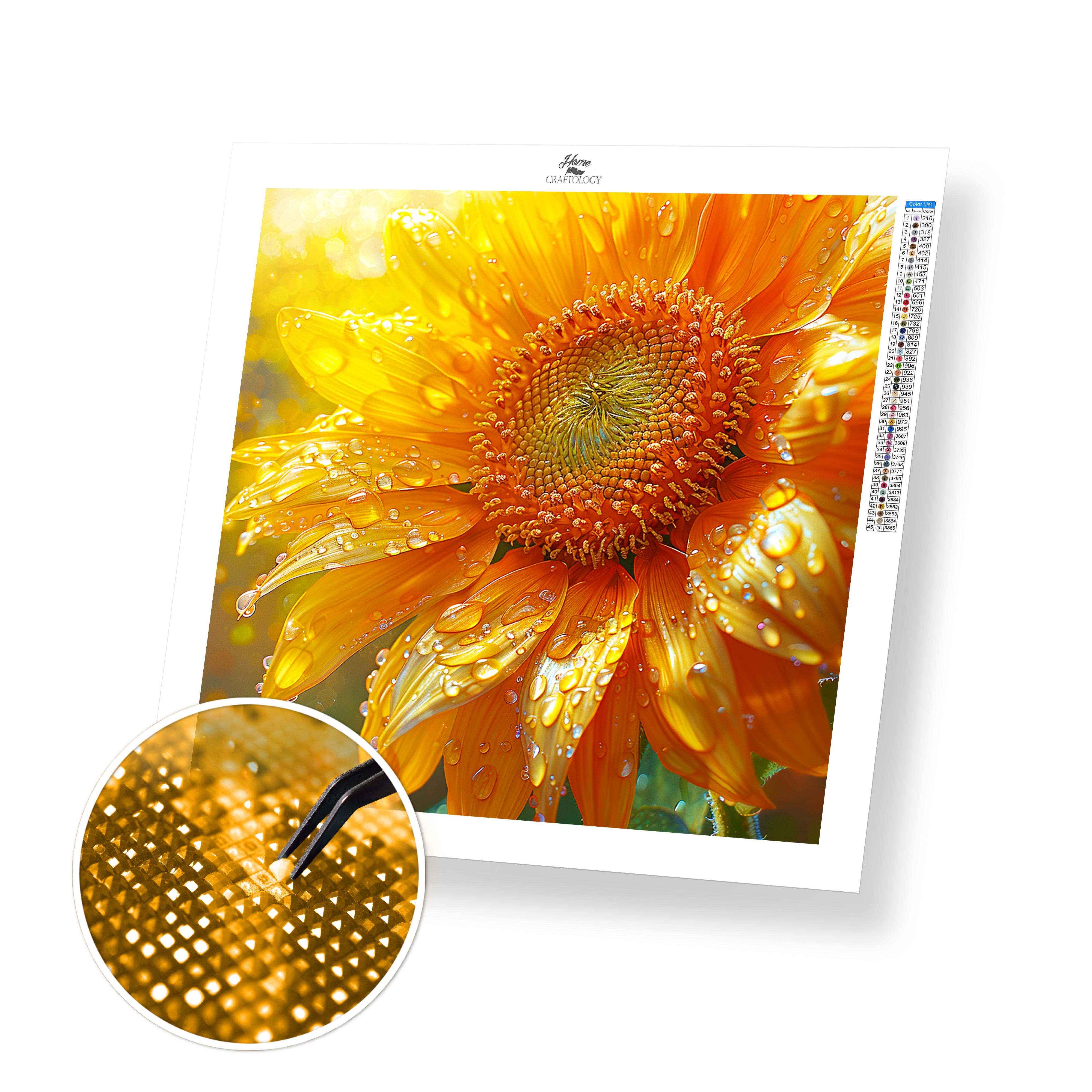 New! Yellow and Blue Sunflowers - Exclusive Premium