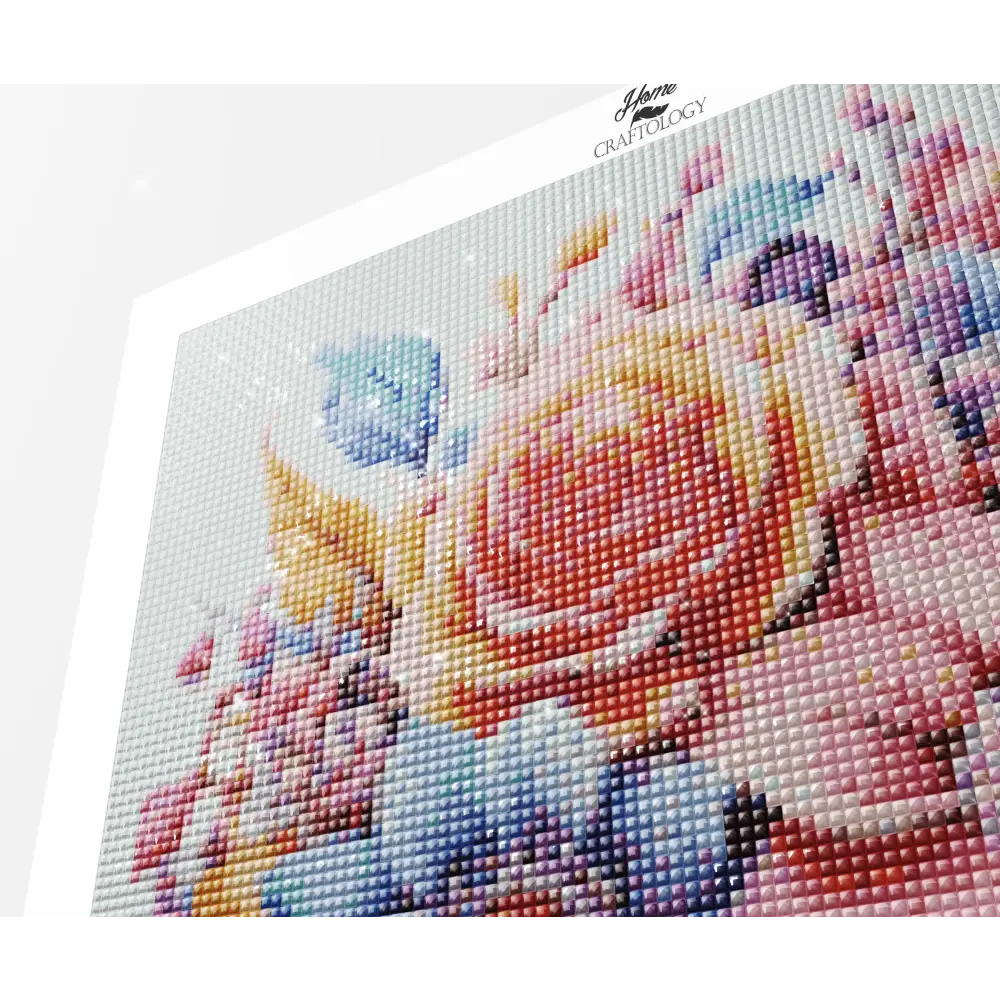A Bunch of Flowers - Exclusive Premium Diamond Painting Kit - Diamond Painting Kit