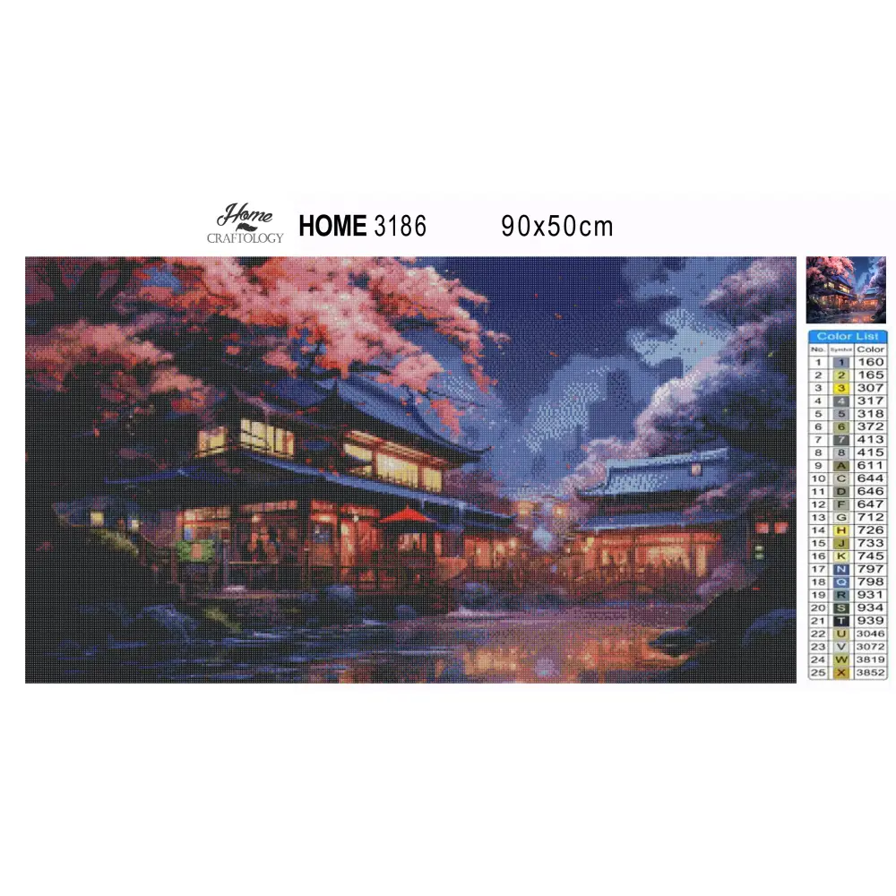 A Night in Japan - Exclusive Premium Diamond Painting Kit - Diamond Painting Kit