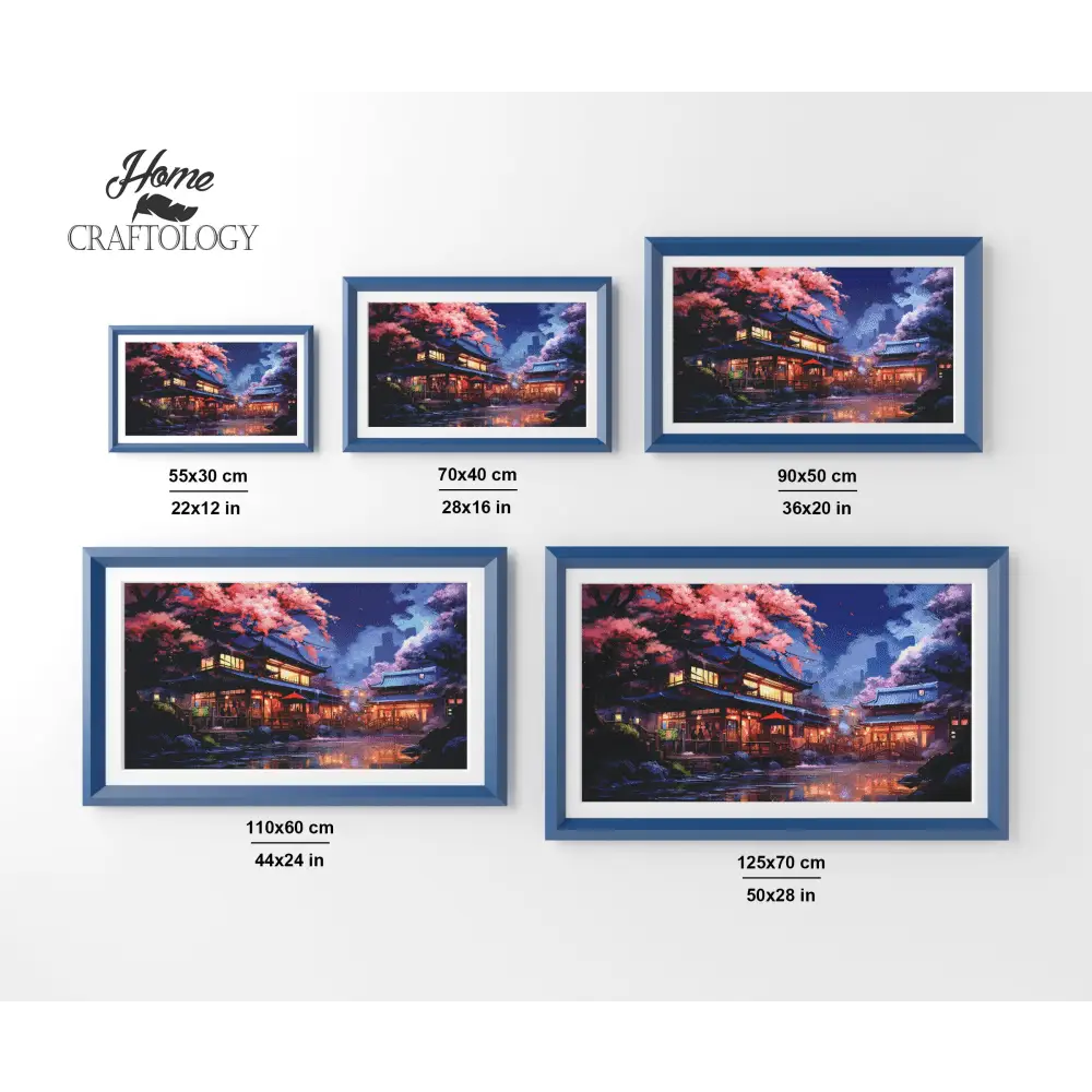 A Night in Japan - Exclusive Premium Diamond Painting Kit - Diamond Painting Kit