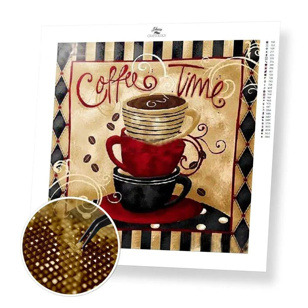 Coffee Time - Diamond Painting Kit - Home Craftology