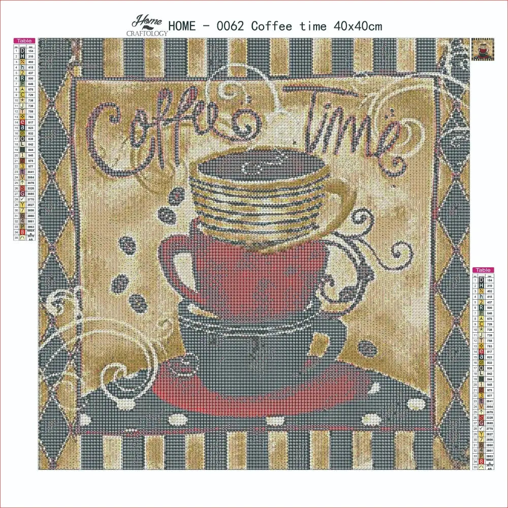 AB Coffee Time - Premium Diamond Painting Kit - Diamond Painting Kit