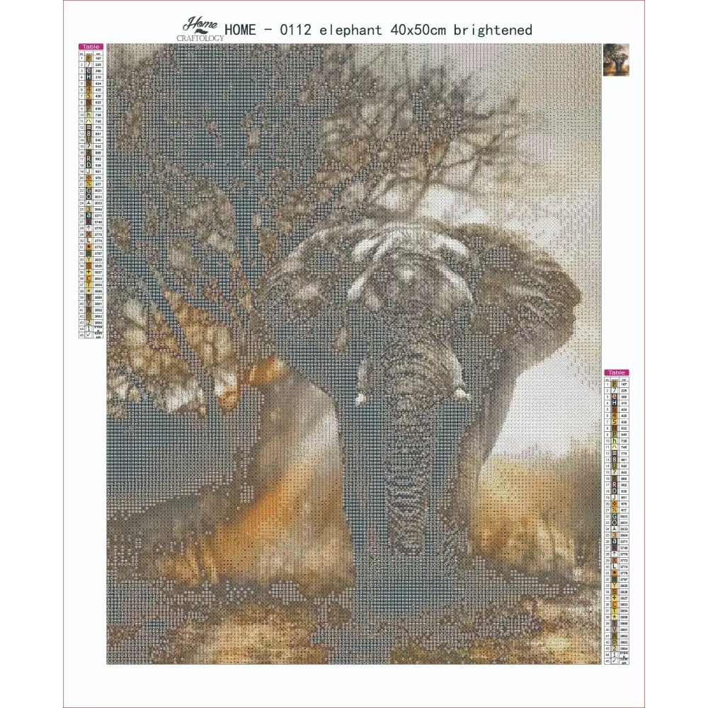 AB Elephant - Premium Diamond Painting Kit - Diamond Painting Kit