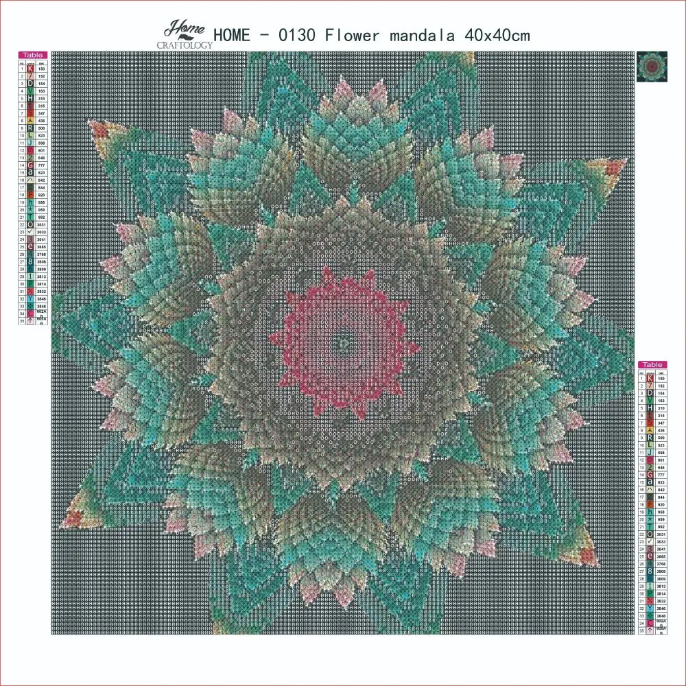 AB Flower Mandala - Premium Diamond Painting Kit - Diamond Painting Kit