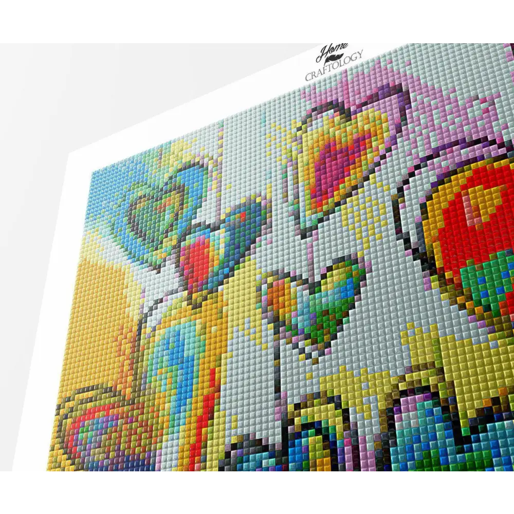 AB Heart Ornaments- Exclusive Premium Diamond Painting Kit - Diamond Painting Kit