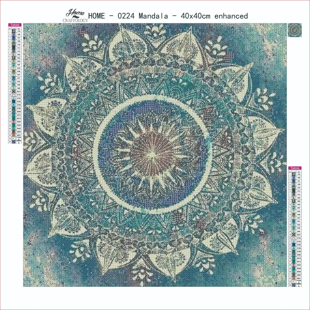 AB Mandala - Premium Diamond Painting Kit - Diamond Painting Kit