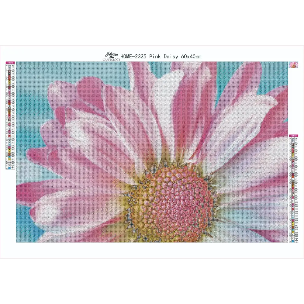 AB Pink Daisy - Premium Diamond Painting Kit - Diamond Painting Kit