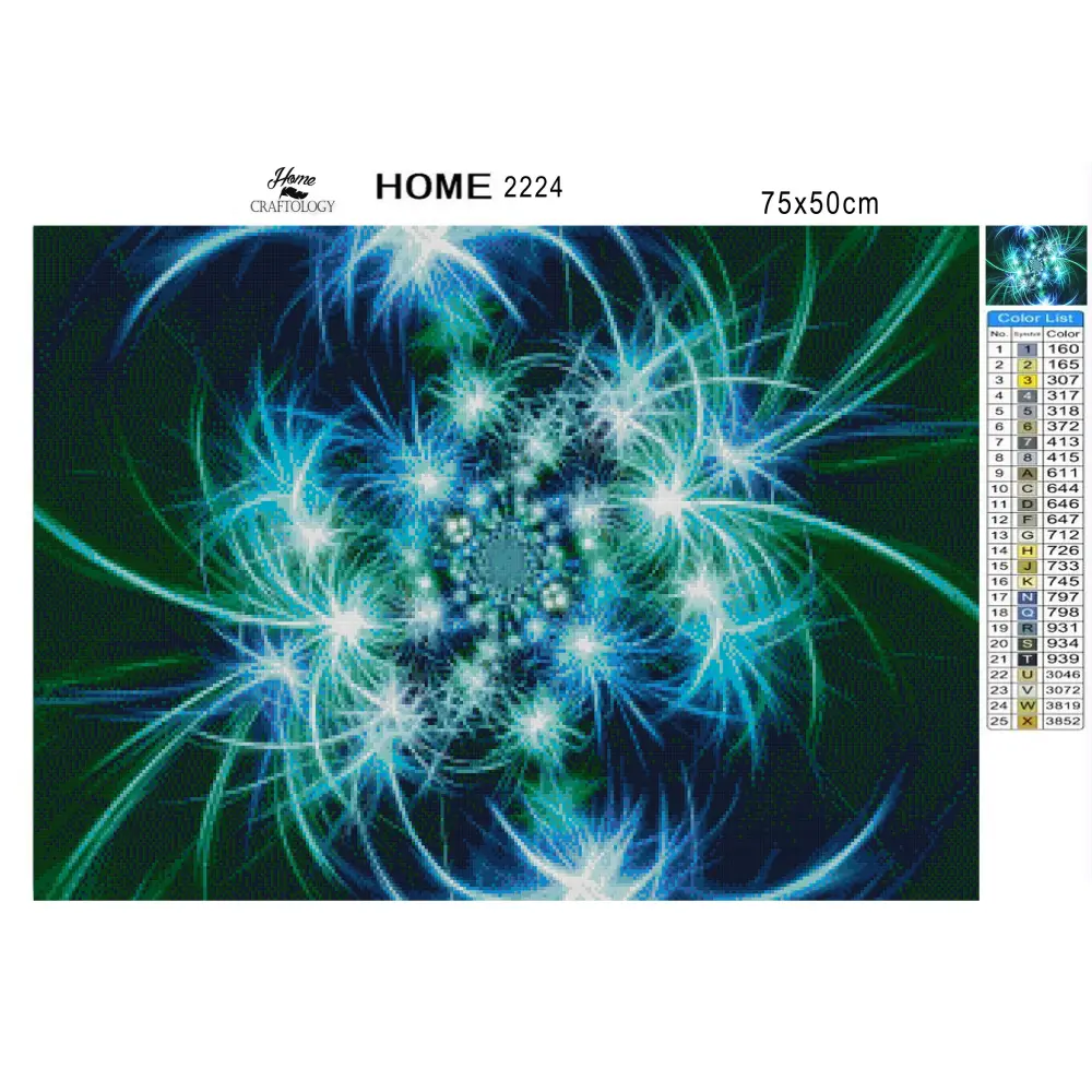 Abstract Fireworks - Premium Diamond Painting Kit - Diamond Painting Kit