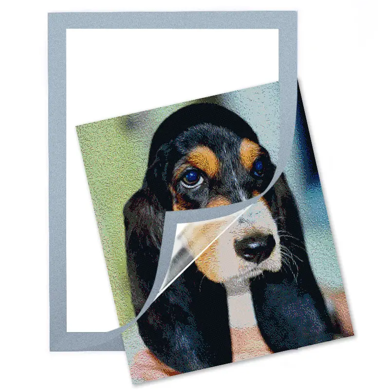 Adhesive Magnetic Frame - 30x30cm / 12x12’’ / Silver - Diamond Painting Accessory