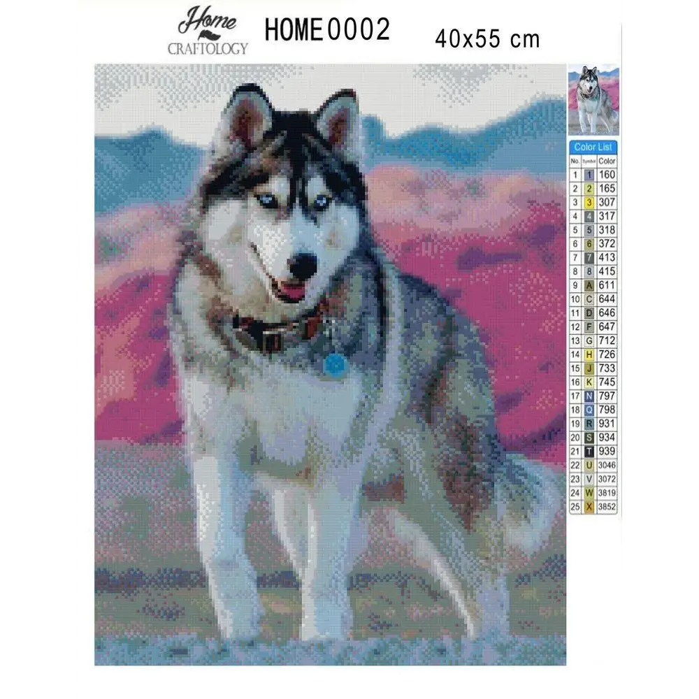 Adult Husky - Diamond Painting Kit - Home Craftology