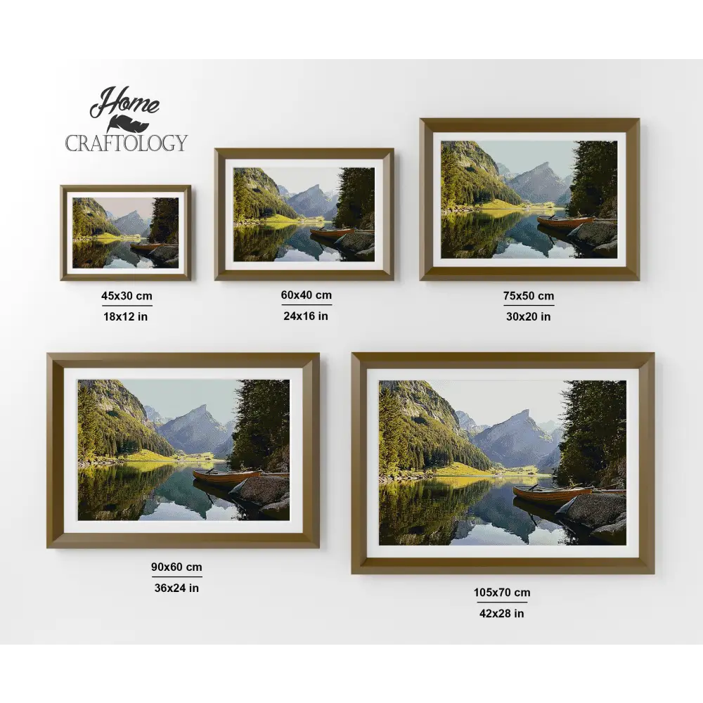 Alpine Lake - Premium Diamond Painting Kit - Diamond Painting Kit