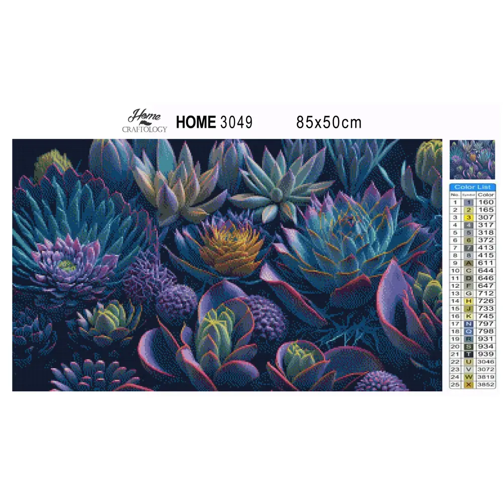 Amazing Succulents - Premium Diamond Painting Kit - Diamond Painting Kit