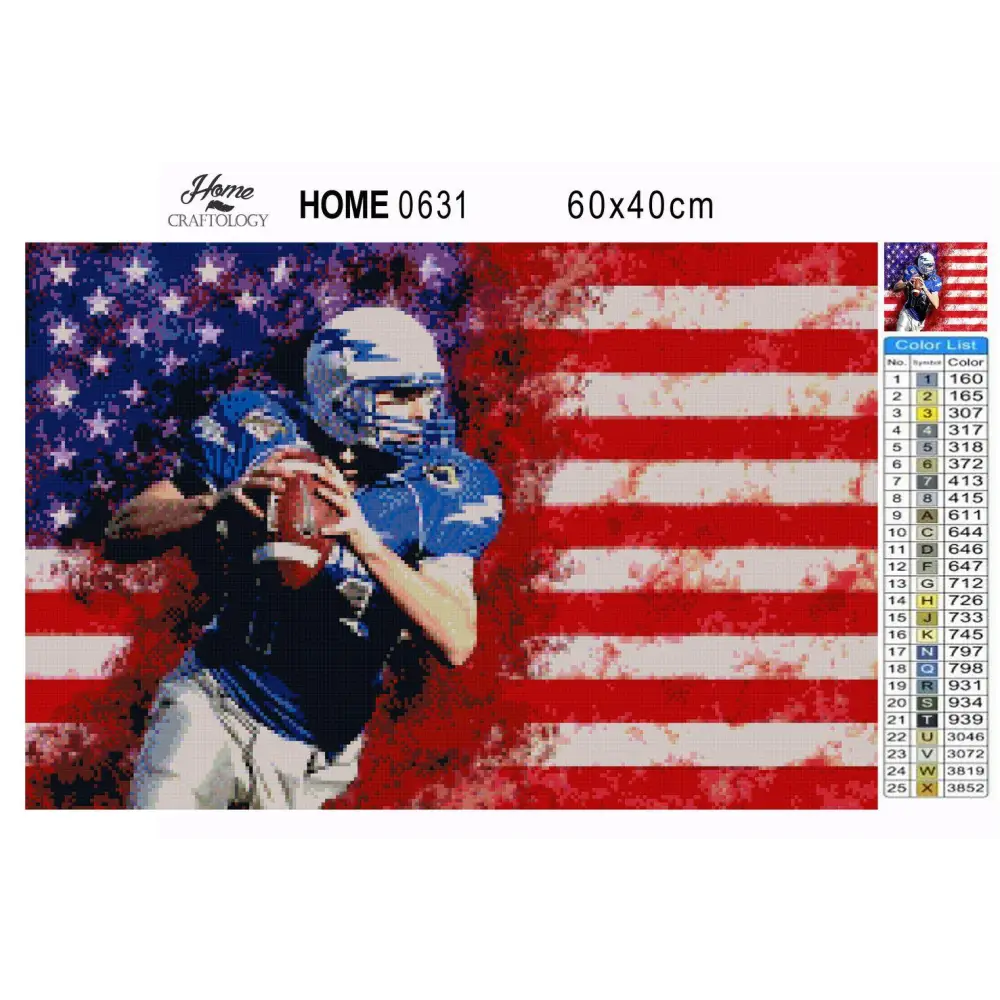 American Football - Premium Diamond Painting Kit - Diamond Painting Kit